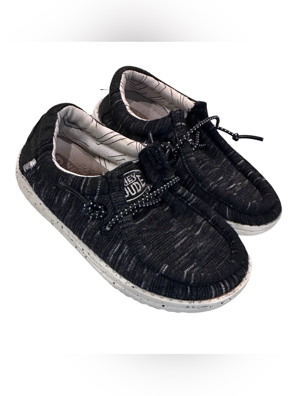 Hey Dude Boy’s Toddler Wally Stretch Shoes Slip On Size 9 Toddler Black